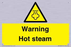 Warning Hot steam